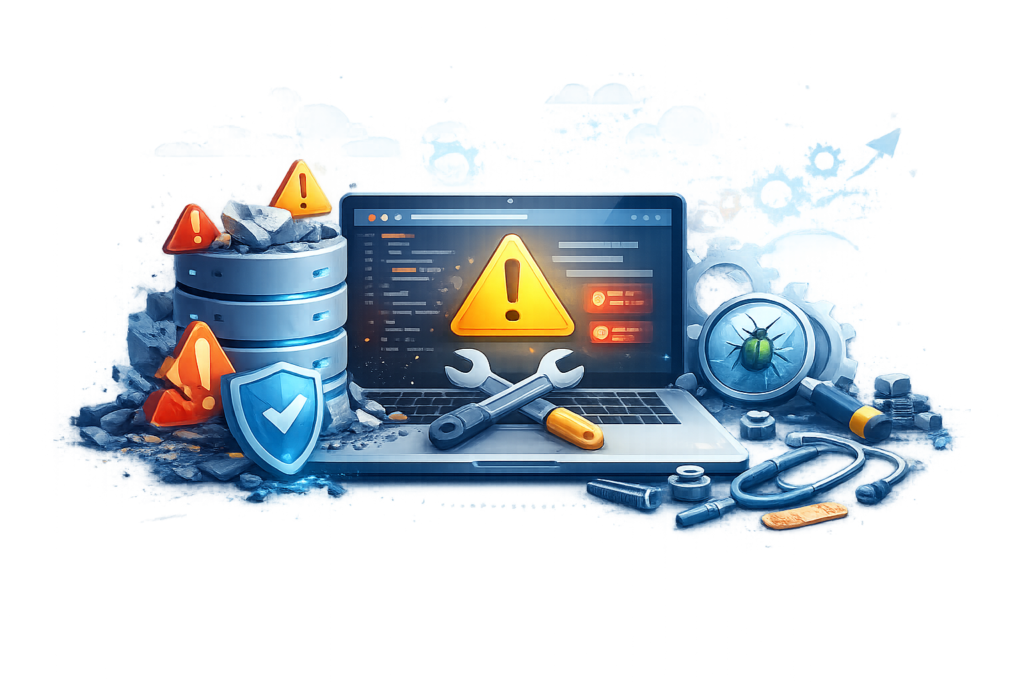 Repairing Database Errors and Improving Website Stability
