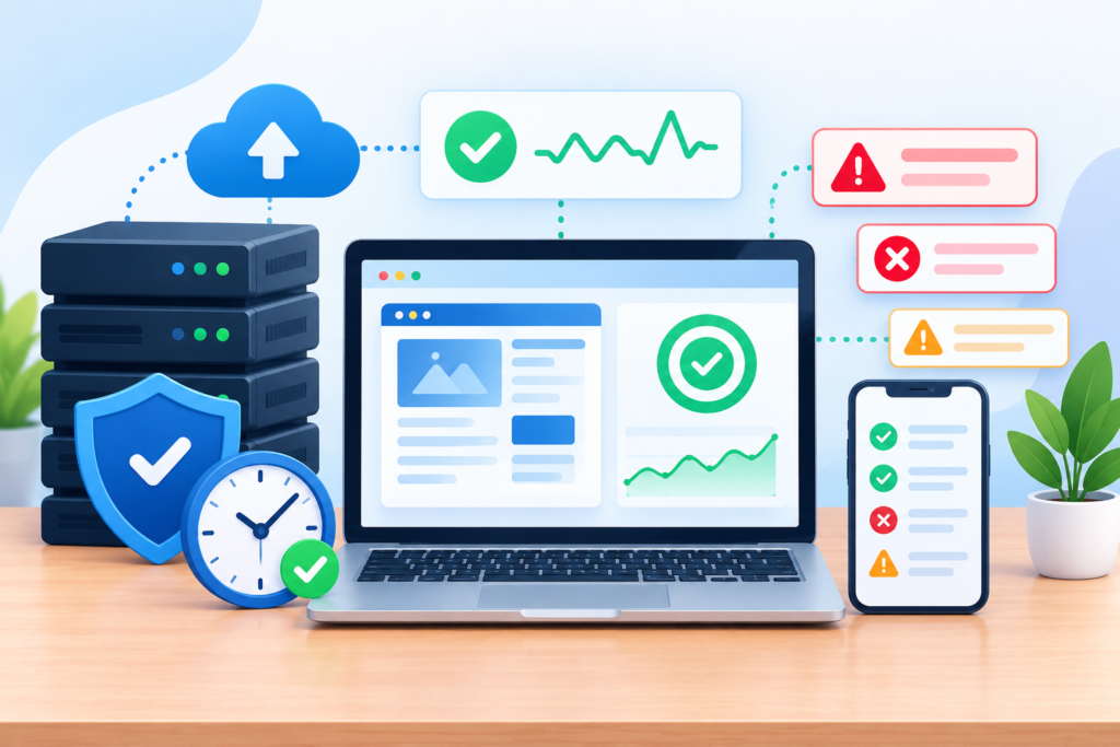 Monitoring Website Uptime, Errors, and Functional Reliability